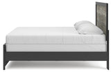 Jonnifer Black/Gray King Panel Bed