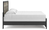 Jonnifer Black/Gray King Panel Bed