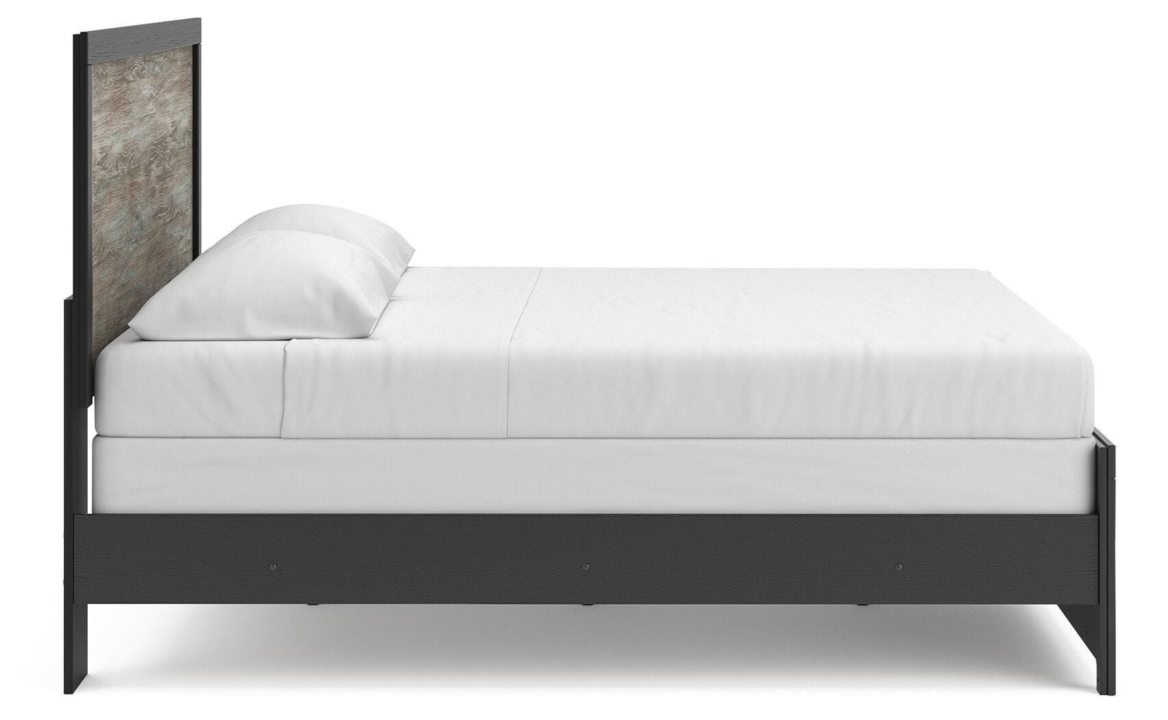 Jonnifer Black/Gray King Panel Bed
