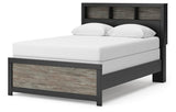 Jonnifer Black/Gray Full Bookcase Bed (Online Special Price)