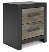 Jonnifer Black/Gray Nightstand