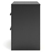 Jonnifer Black/Gray Nightstand