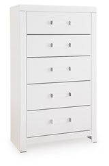 Raechalla White Chest of Drawers