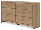 Dovander Warm Natural Brown Dresser (Online Special Price)