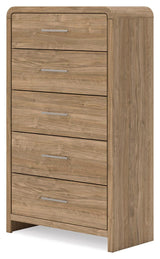 Dovander Warm Natural Brown Chest of Drawers (Online Special Price)