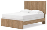 Gramburg Warm Natural Brown Queen Panel Bed, Dresser and Mirror (Online Special Price)