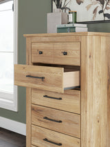 Fenderport Tan Chest of Drawers