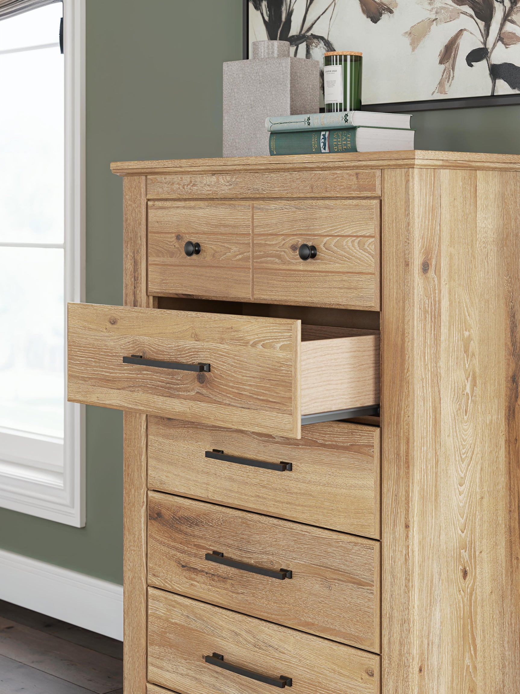 Fenderport Tan Chest of Drawers