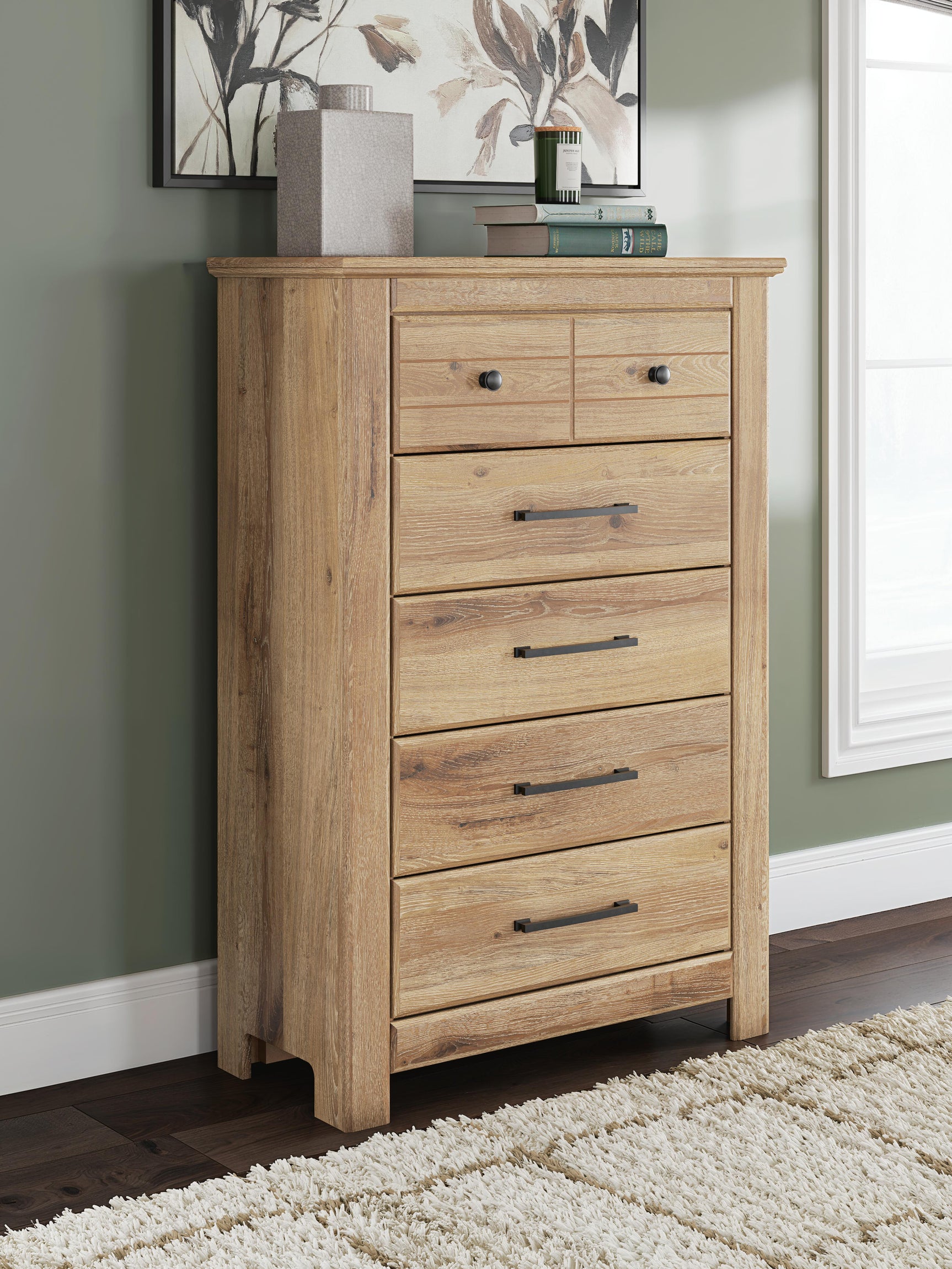 Fenderport Tan Chest of Drawers (Online Special Price)