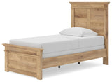 Fenderport Tan Twin Panel Bed (Online Special Price)