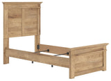 Fenderport Tan Twin Panel Bed (Online Special Price)