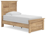 Fenderport Tan Twin Panel Bed (Online Special Price)