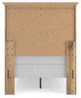 Fenderport Tan Twin Panel Bed (Online Special Price)