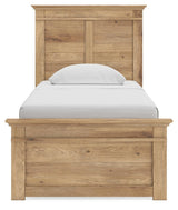 Fenderport Tan Twin Panel Bed (Online Special Price)