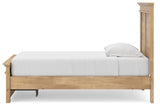 Fenderport Tan Twin Panel Storage Bed with Storage Footboard (Online Special Price)