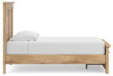 Fenderport Tan Twin Panel Storage Bed with Storage Footboard (Online Special Price)