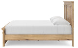 Fenderport Tan King Panel Storage Bed with Panel Footboard and Under Bed Storage (Online Special Price)