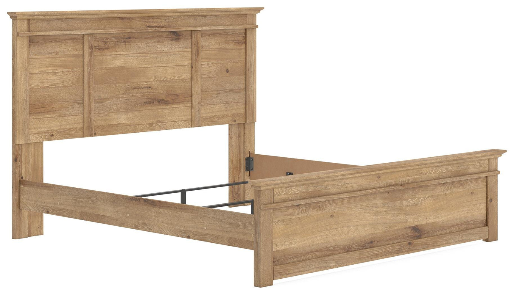 Fenderport Tan King Panel Bed