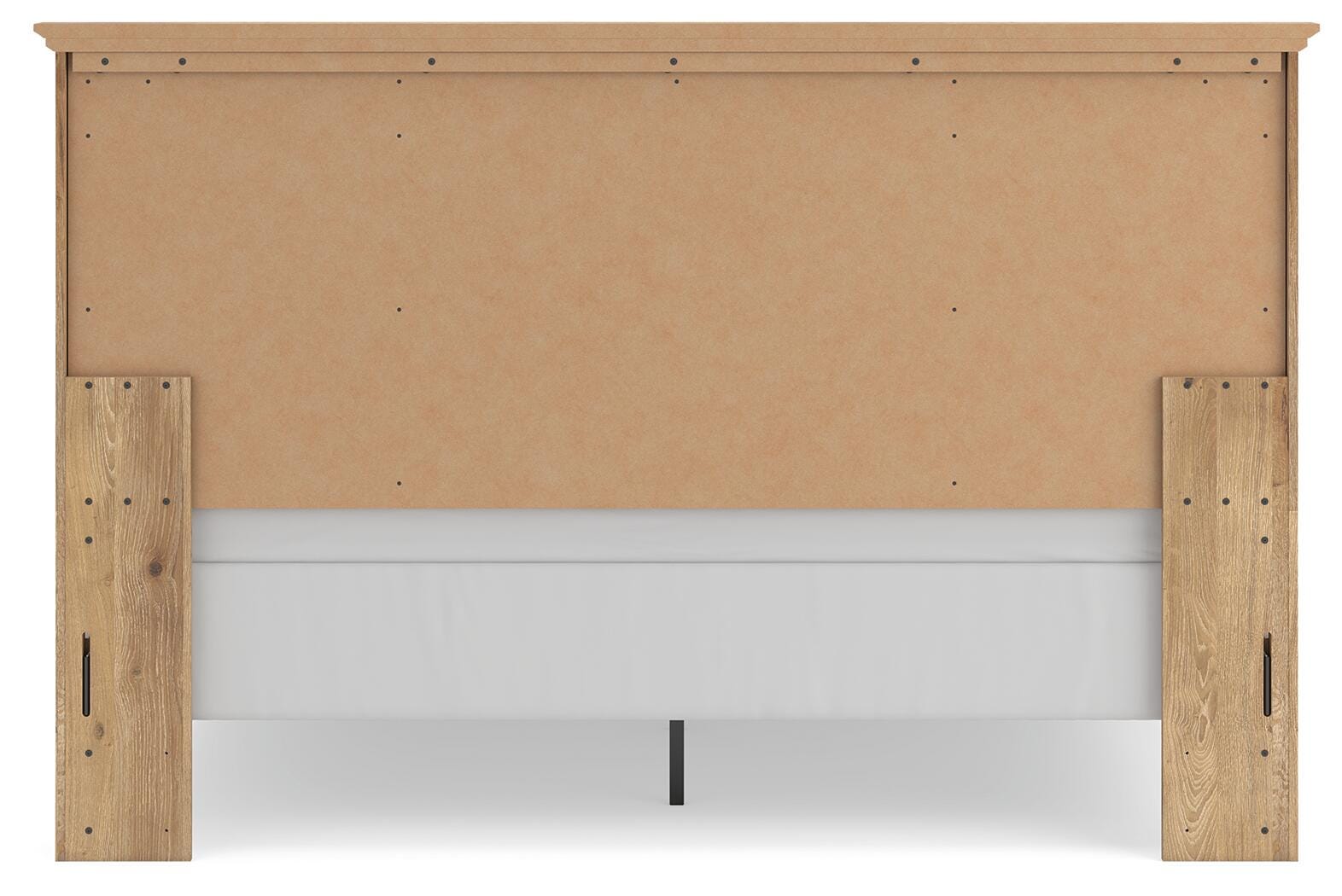 Makidern Tan King Panel Bed, Dresser, Mirror and 2 Nightstands (Online Special Price)