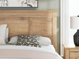 Fenderport Tan King Panel Bed