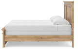 Makidern Tan King Panel Bed, Dresser, Mirror and 2 Nightstands (Online Special Price)