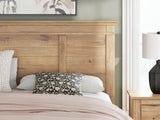 Fenderport Tan King Panel Storage Bed with Storage Footboard and Under Bed Storage (Online Special Price)