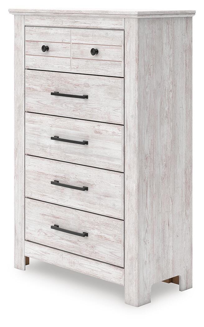 Fenderport Whitewash Chest of Drawers (Online Special Price)