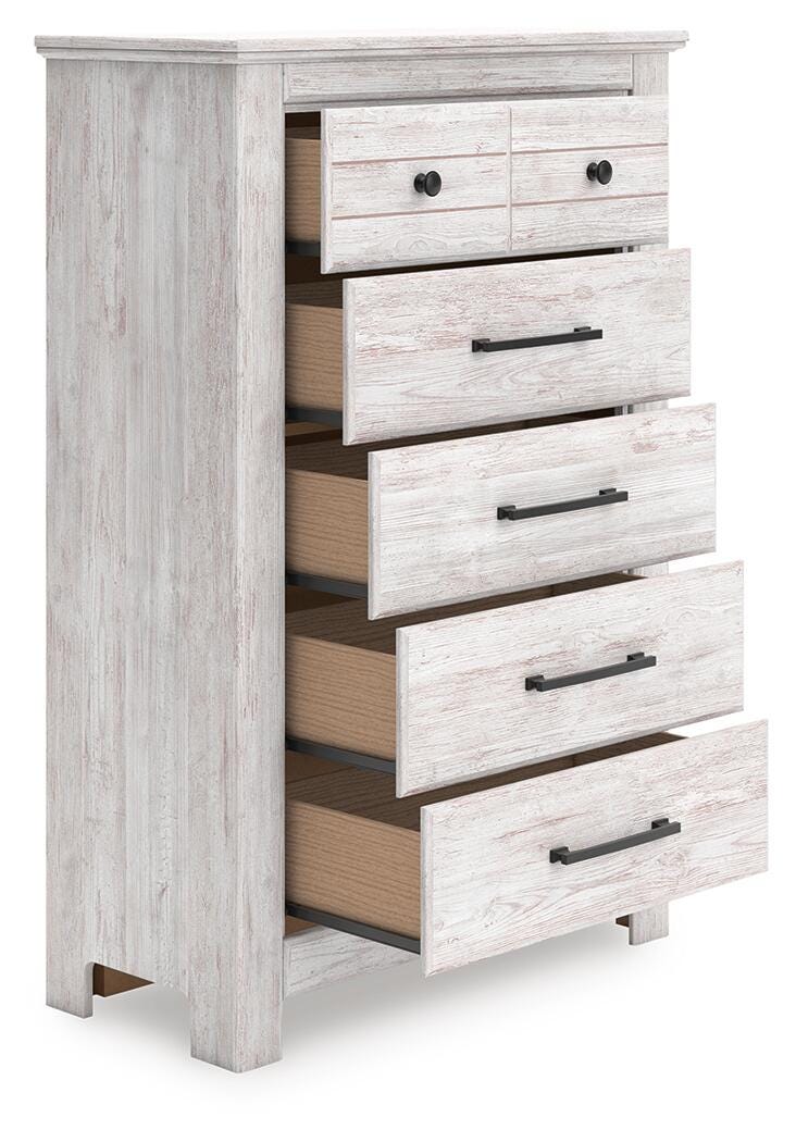 Fenderport Whitewash Chest of Drawers (Online Special Price)