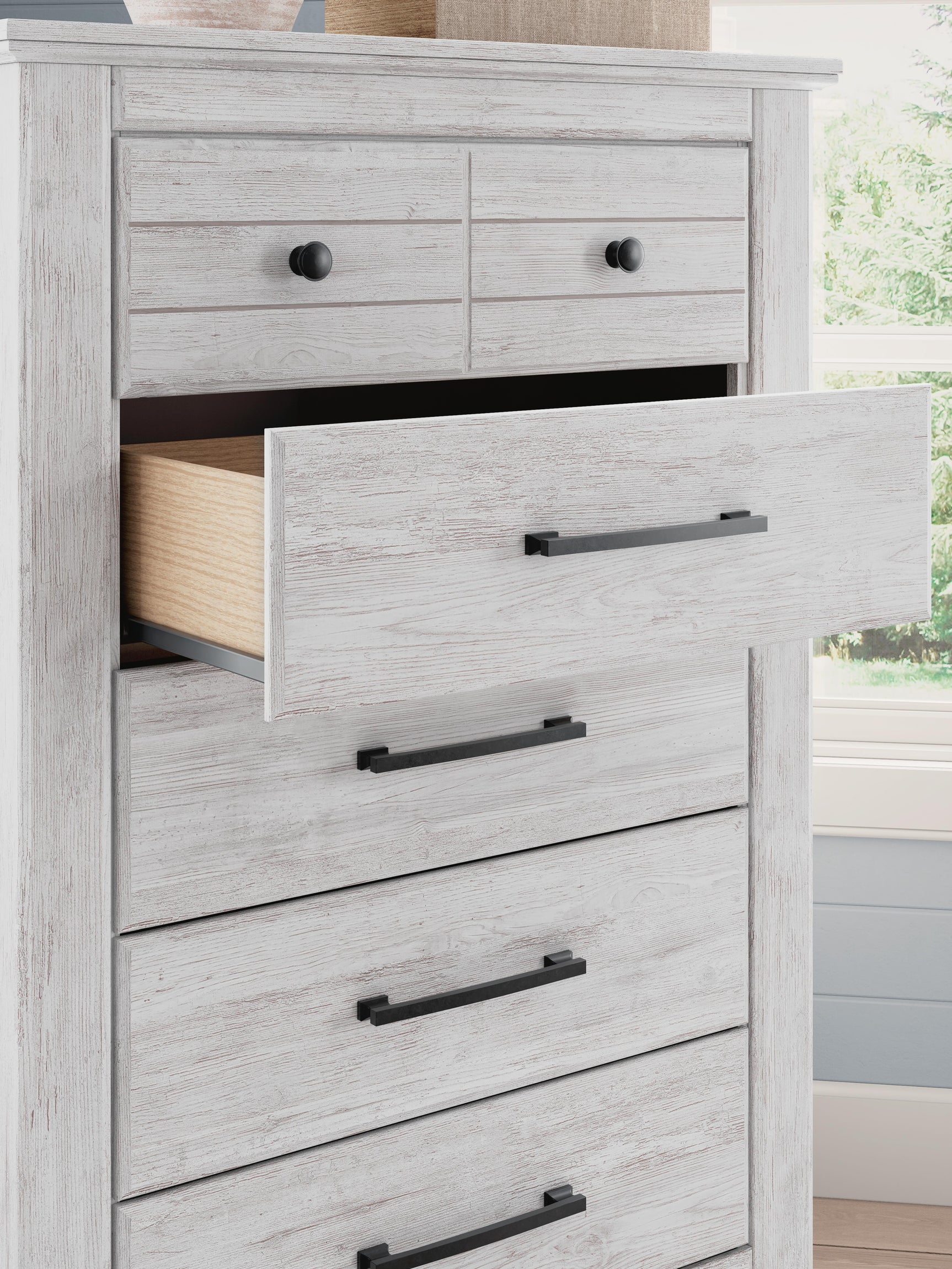 Fenderport Whitewash Chest of Drawers (Online Special Price)