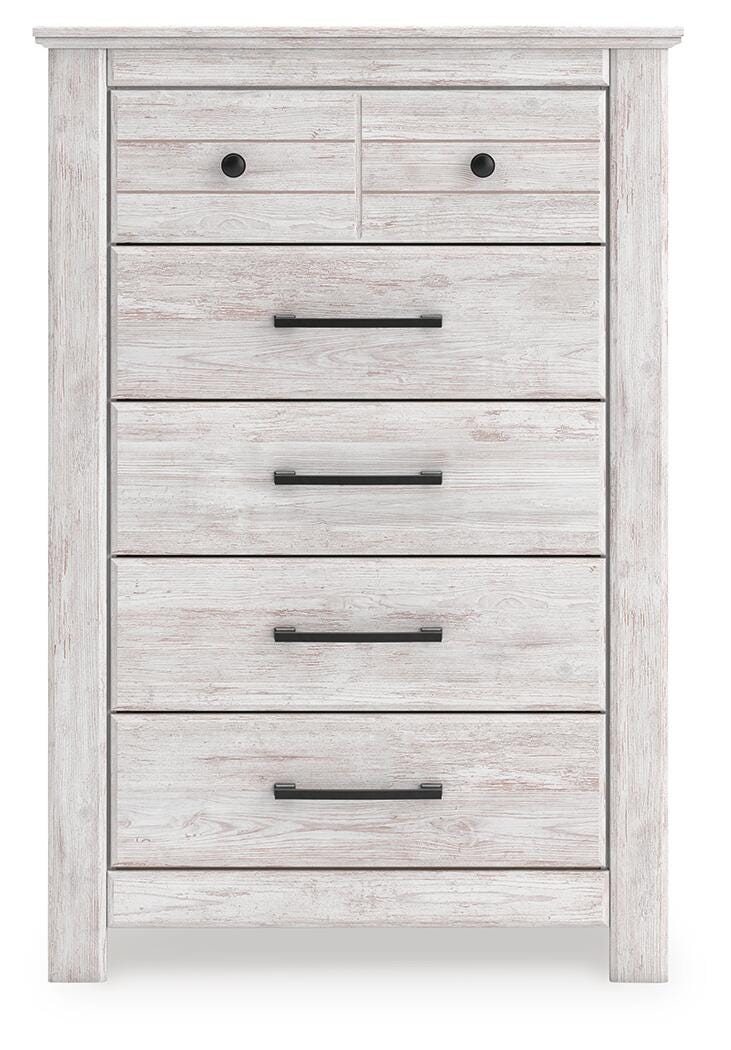 Fenderport Whitewash Chest of Drawers (Online Special Price)