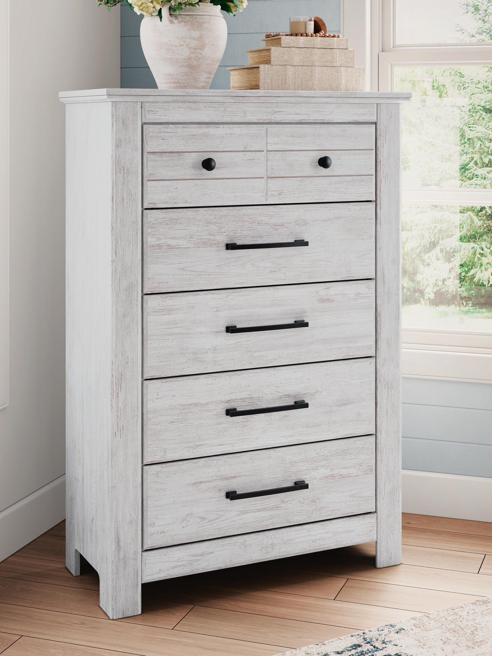 Fenderport Whitewash Chest of Drawers (Online Special Price)