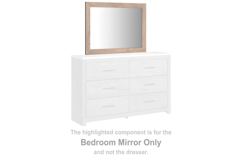 Senniberg Light Brown Bedroom Mirror - Ornate Home