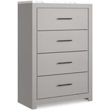 Cottonburg Light Gray/White Chest of Drawers - Ornate Home