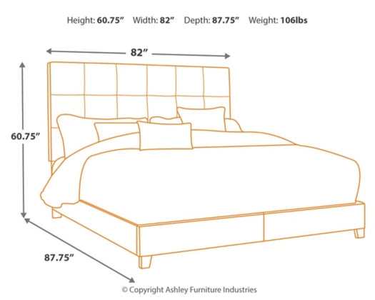 Dolante King Upholstered Bed - Ornate Home