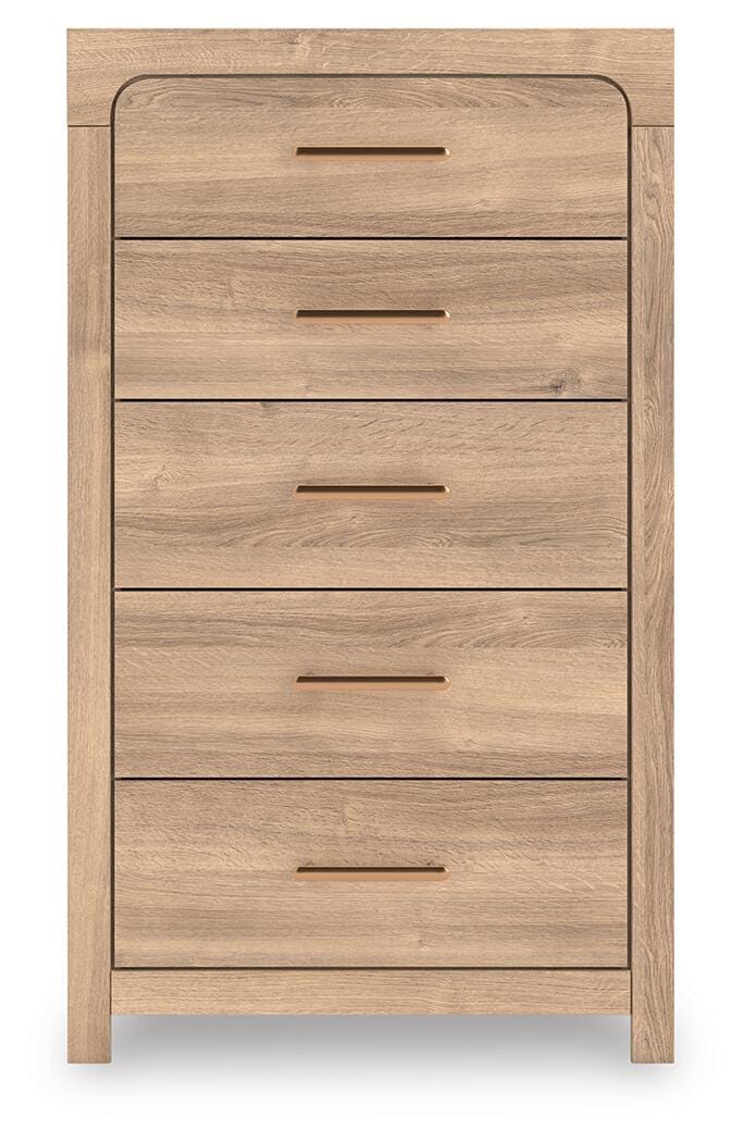 Hollymount Tan Chest of Drawers