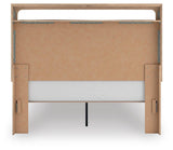 Hollymount Tan Queen Upholstered Platform Bed (Online Special Price)