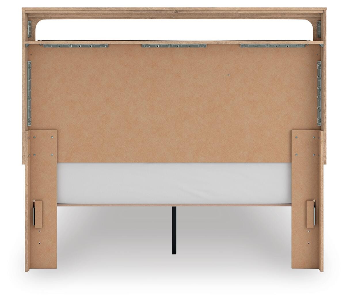 Hollymount Tan Queen Upholstered Platform Bed