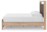 Hollymount Tan Queen Upholstered Platform Bed (Online Special Price)