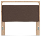 Hollymount Tan/Brown Queen Upholstered Panel Headboard