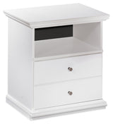 Bostwick Shoals White Twin Panel Bed, Dresser, Mirror and Nightstand