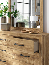 Branstony Brown Dresser and Mirror