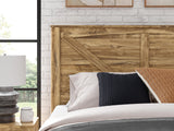 Branstony Brown King Crossbuck Panel Bed