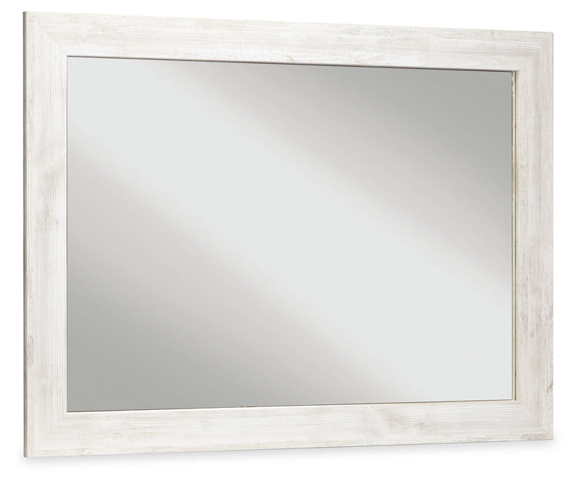 Paxberry Whitewash Bedroom Mirror - Ornate Home