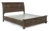 Claribelle Brown Storage Sleigh Bedroom Set