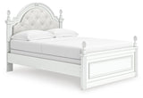 Maylilly White Full Upholstered Panel Bed