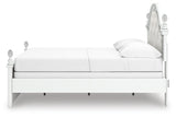Maylilly White Full Upholstered Panel Bed