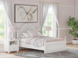 Maylilly White Full Upholstered Panel Bed