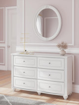 Maylilly White Dresser and Mirror (Online Special Price)