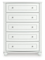 Maylilly White Chest of Drawers (Online Special Price)