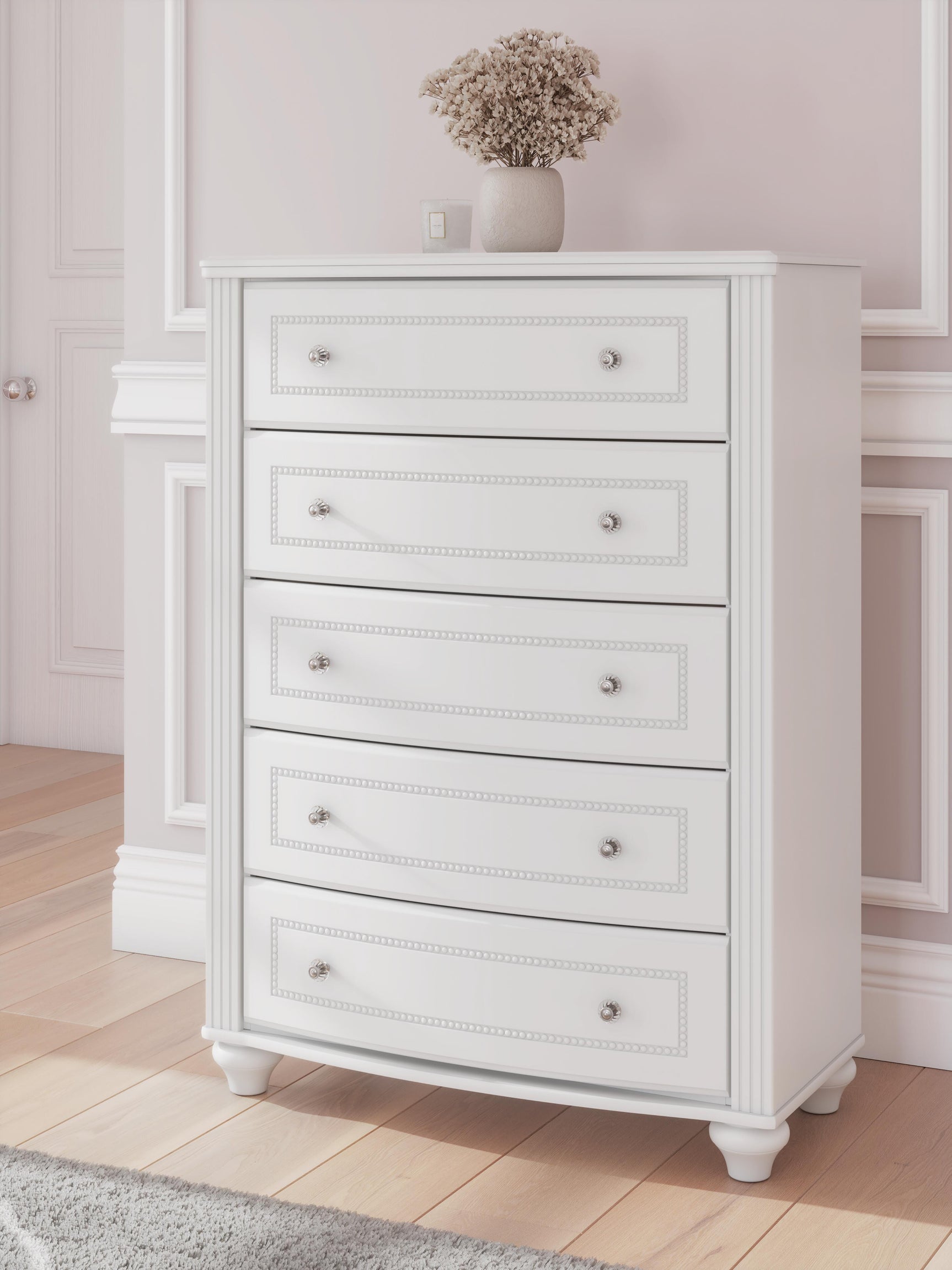 Maylilly White Chest of Drawers